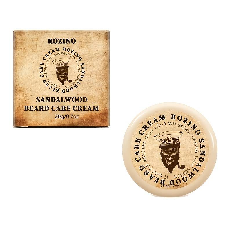 [instant , Long-lasting Fragrance] Men' Sandalwood Aftershave Balm 20g, Containing Multiple , Solid Cream Design, Convenient To Carry, Of Coarse Hair, Softening Beard In A Swipe