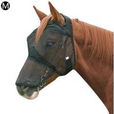 Helmask hästmask mesh anti-mygghäst flugmask med nässkydd skydd ridsport tillgänglig ridutrustning - M