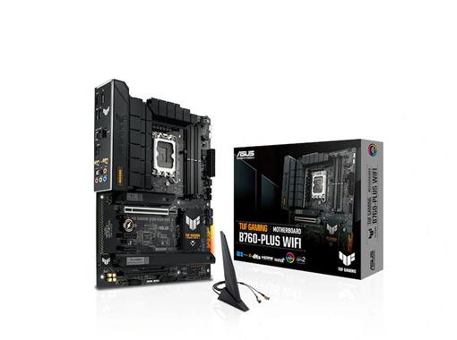 ASUS TUF GAMING B760-PLUS WIFI Moderkort LGA 1700, B760, ATX, DDR5, 1 x PCIe 5.0, 3xM.2 slots