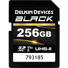 Delkin Black SD 256GB UHS-II V90 R300/W250 Rugged (new)