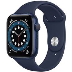 Apple Watch Series 6 Aluminium 44 mm (2020) | GPS | blå | Sportband Djupblå marin