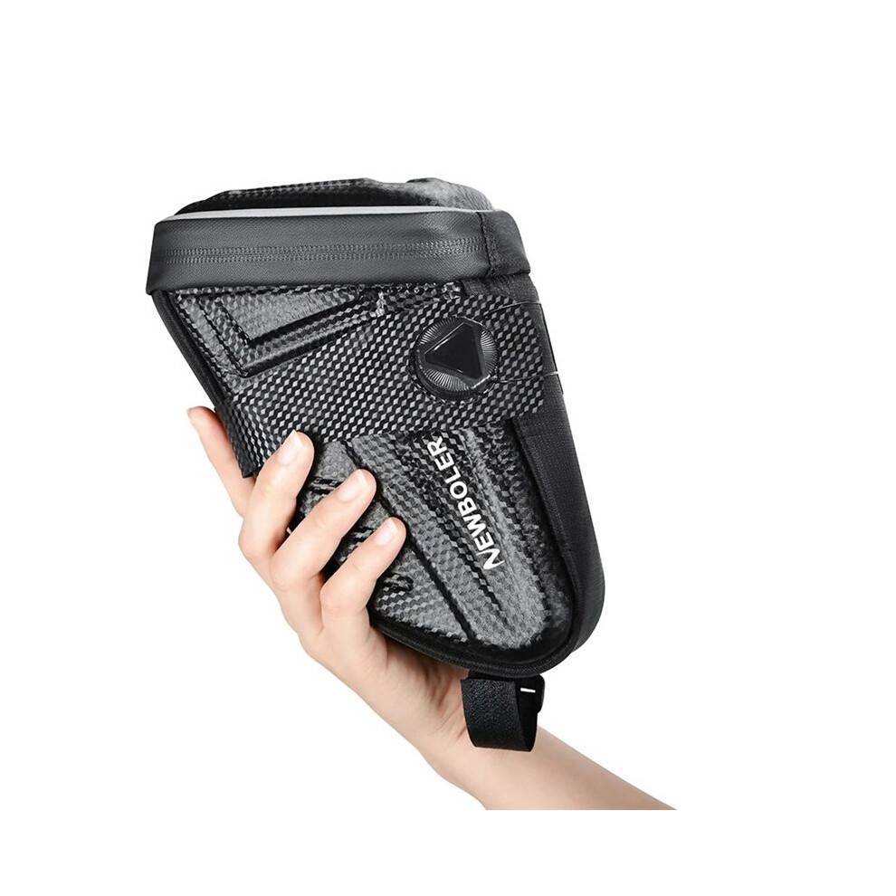 NEWBOLER Bike Saddle Bag,Reflective Safety Stripes,Bicycle Tool Bag for Road Bikes,Essential Cycling Accessories