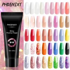 PHOENIXY Gel Nail Extension 15ml Soak Off UV LED Nail Gel För Nail Art Snabbbyggnad Färgglad Gel Nagelförlängning Design Manikyr set 23