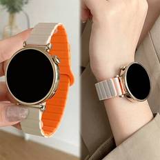 18 mm/20 mm/22 mm magnetisk silikonrem kompatibel med Samsung Galaxy Watch 3/4/5/6, GT5/4/3, Garmin, Amazfit Smartwatches - Multifärgad (18mm,20mm,22mm)