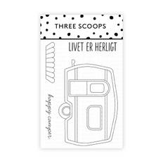 Three Scoops stempel – TSSM0262 – „Campingvogn“