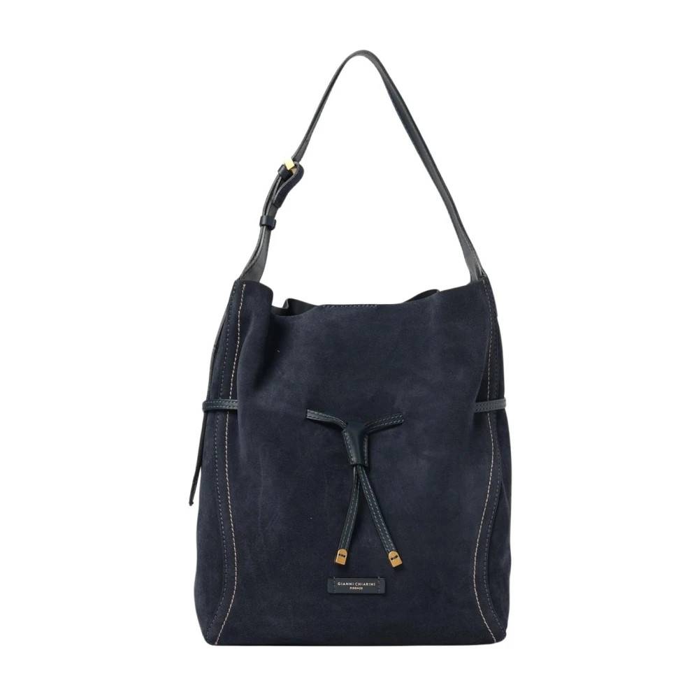 Gianni Chiarini Sienna Skuldertaske - Tasker - Dame - Blå - ONE SIZE - Uld