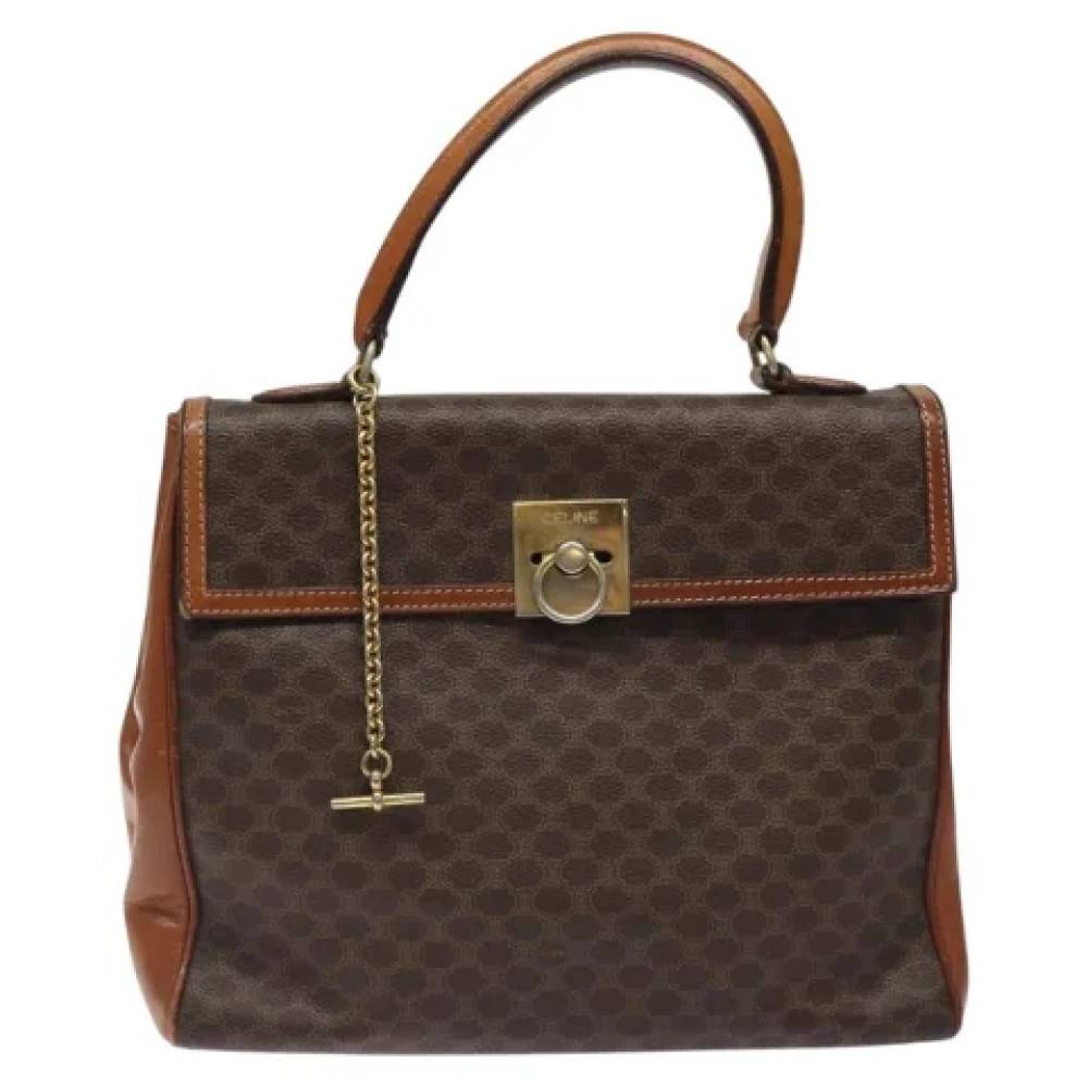 Celine Vintage Pre-owned Laeder hndtasker - Vintage - Dame - Brun - ONE SIZE - Uld