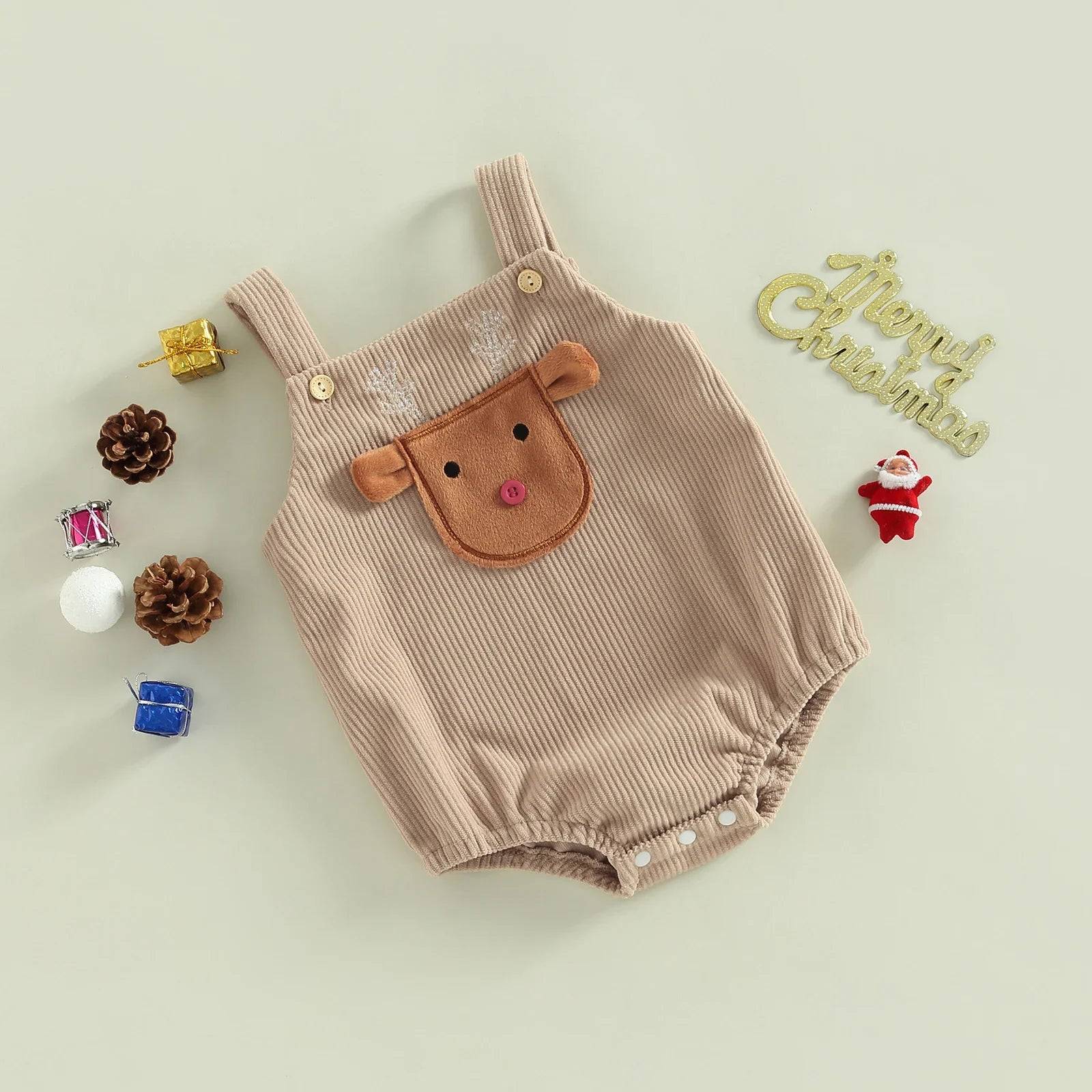 Mini Fashion™ - Juldesign - Julbody Beige / 70 (0-3 månader) | Pedagogiska Träleksaker (size)