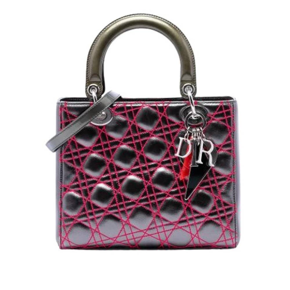 Dior Vintage Pre-owned Laeder dior-tasker - Vintage - Dame - Grå - ONE SIZE -