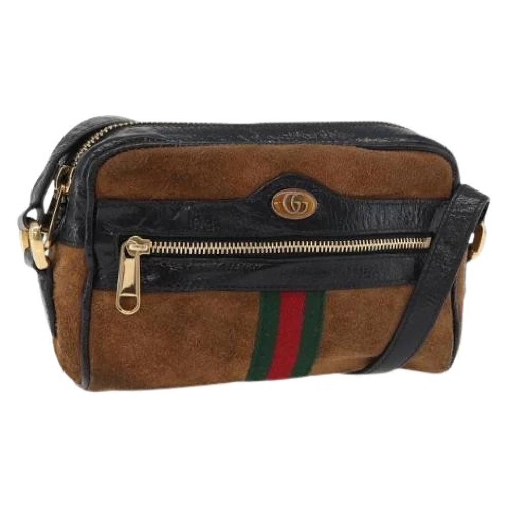 Gucci Vintage - Pre-owned Vintage Suede Shoulder Bag Vintage - Dam - ONE Size - Läder