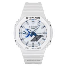 Casio G-Shock Analog Digital Resin Strap White Dial Quartz GA-2100HDS-7A 200M Men's Watch vit
