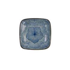Sojafat Bell Flower Blue fyrkantigt 9x1,6 cm - Tokyo Design