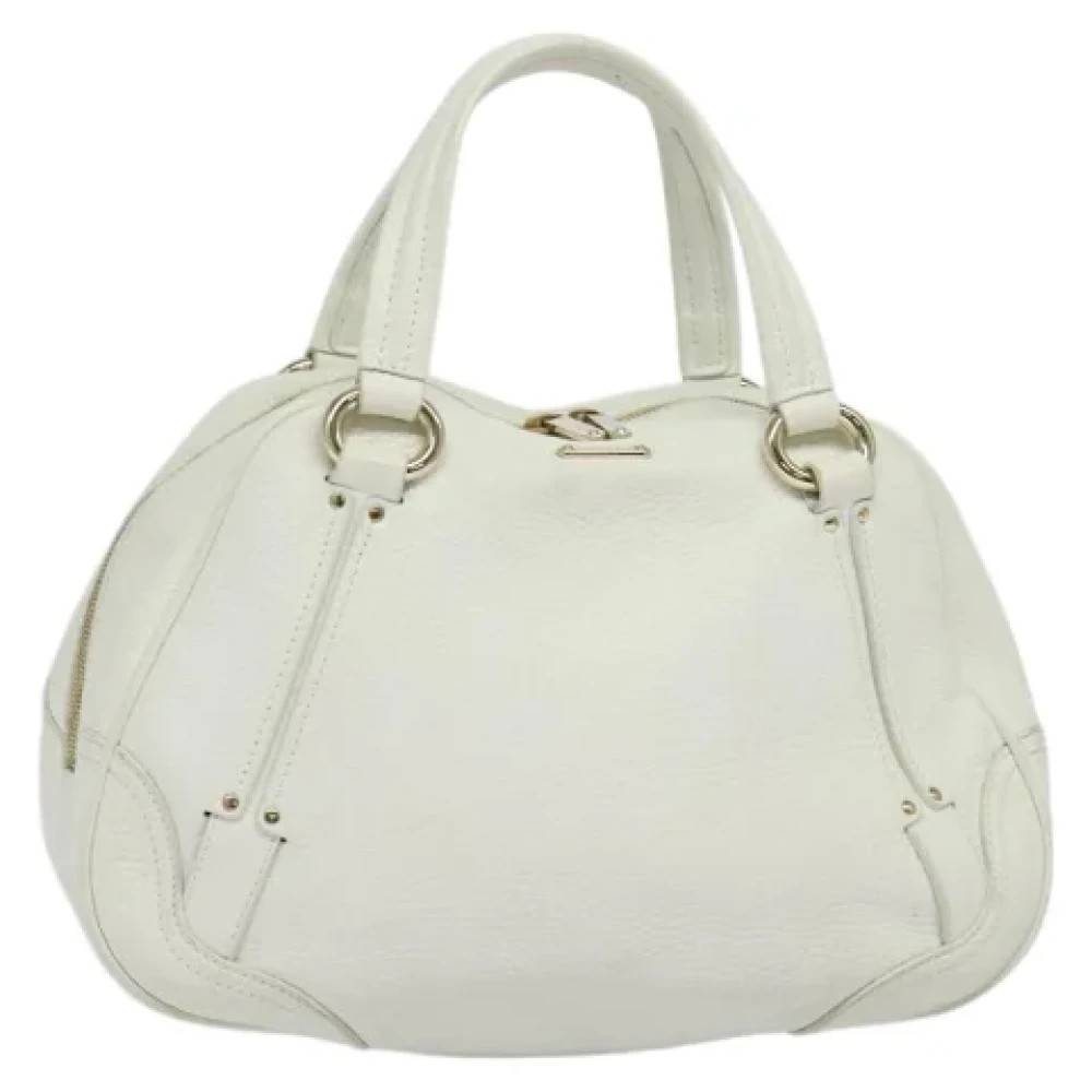 Celine Vintage Pre-owned Laeder hndtasker - Vintage - Dame - Hvid - ONE SIZE - Uld