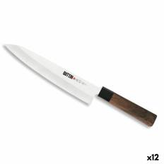 Quttin GYUTOU Takamura 20 cm køkkenkniv - Brun Sølv (12 enheder)