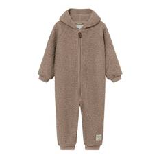 MINI A TURE Matadel Teddyfleece Jumpsuit. Grs |Brown |86