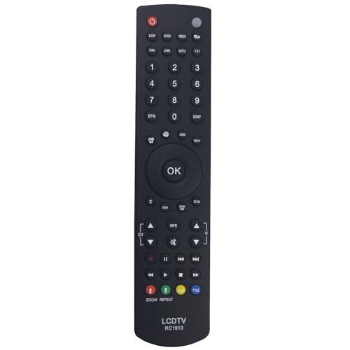 RC1910 Fjärrkontroll Ersättning för Toshiba Luxor Sharp Sanyo LED TV D32151HD 30063114 M16LID709 LC32EL LCD22DV LCD32LX LUX-19-822-COB LUX-2-914 260WXNE SBA1PL PS22D111