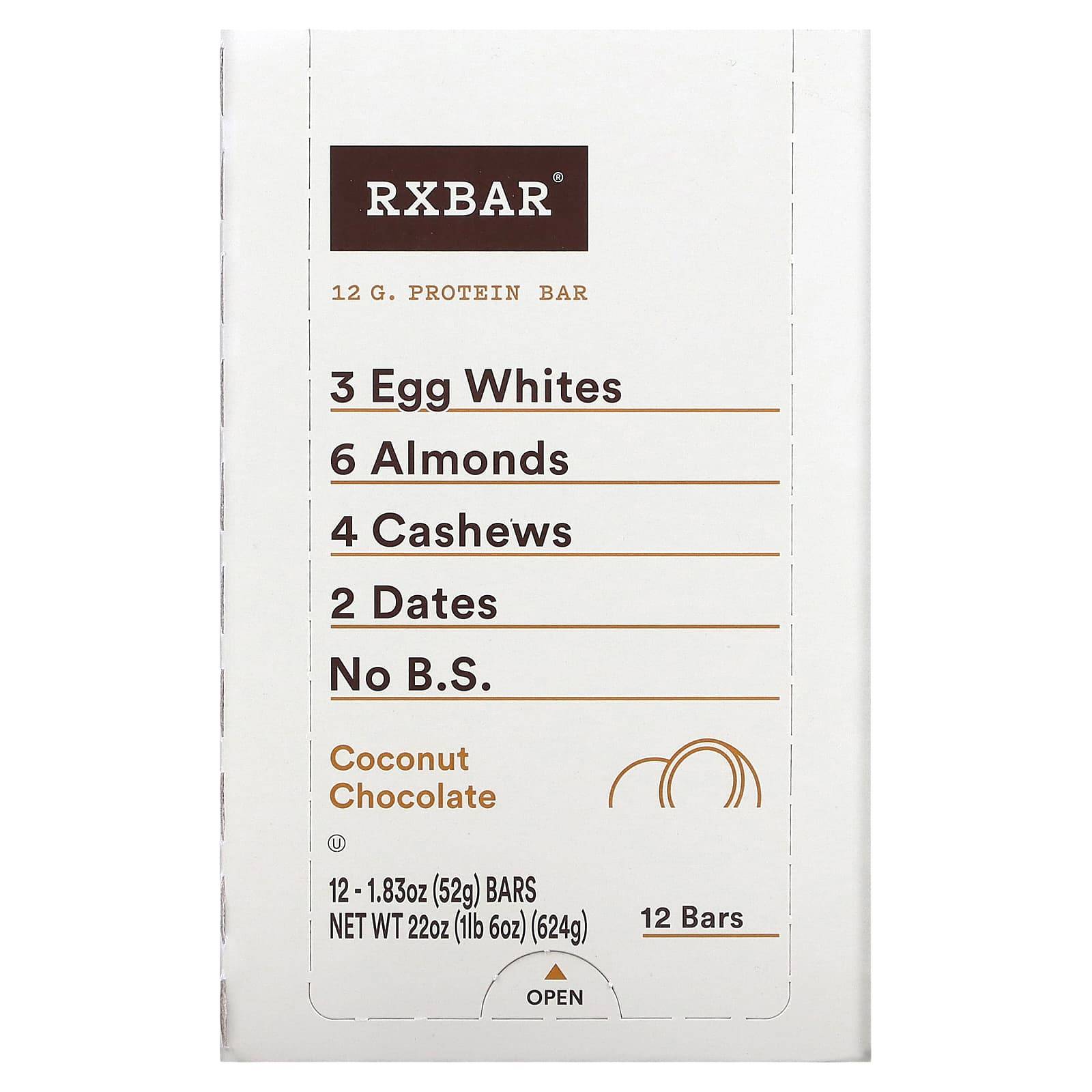 Proteinbar, Kokos Choklad, 12 Bars, 52G (1.83Oz) Varje