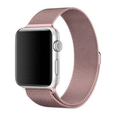 Milanese Loop Armband Apple Watch 45mm Series 9 Rosa