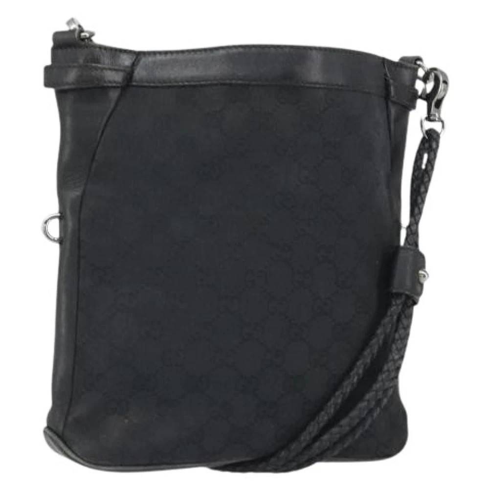 Gucci Vintage Pre-owned Vintage Canvas Cross Body Taske - Vintage - Dame - Sort - ONE SIZE - Tyl