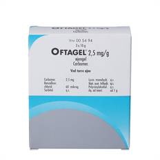 Oftagel øjengel 2,5 mg/ml - 3x10 g.