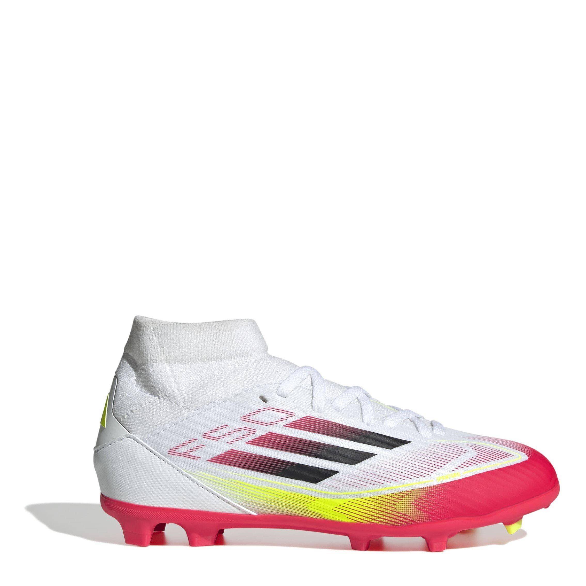 Adidas F50 League Mid Childrens Firm Ground Football Boots
