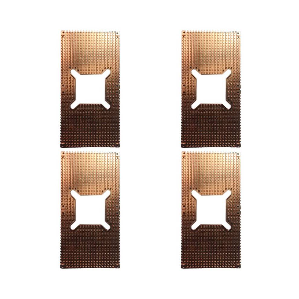 4X För RTX 3060 3080 3090 Bakplan Pure Copper Kylfläns Grafikkort Minne Extra Kylare 90X180MM(5mm)