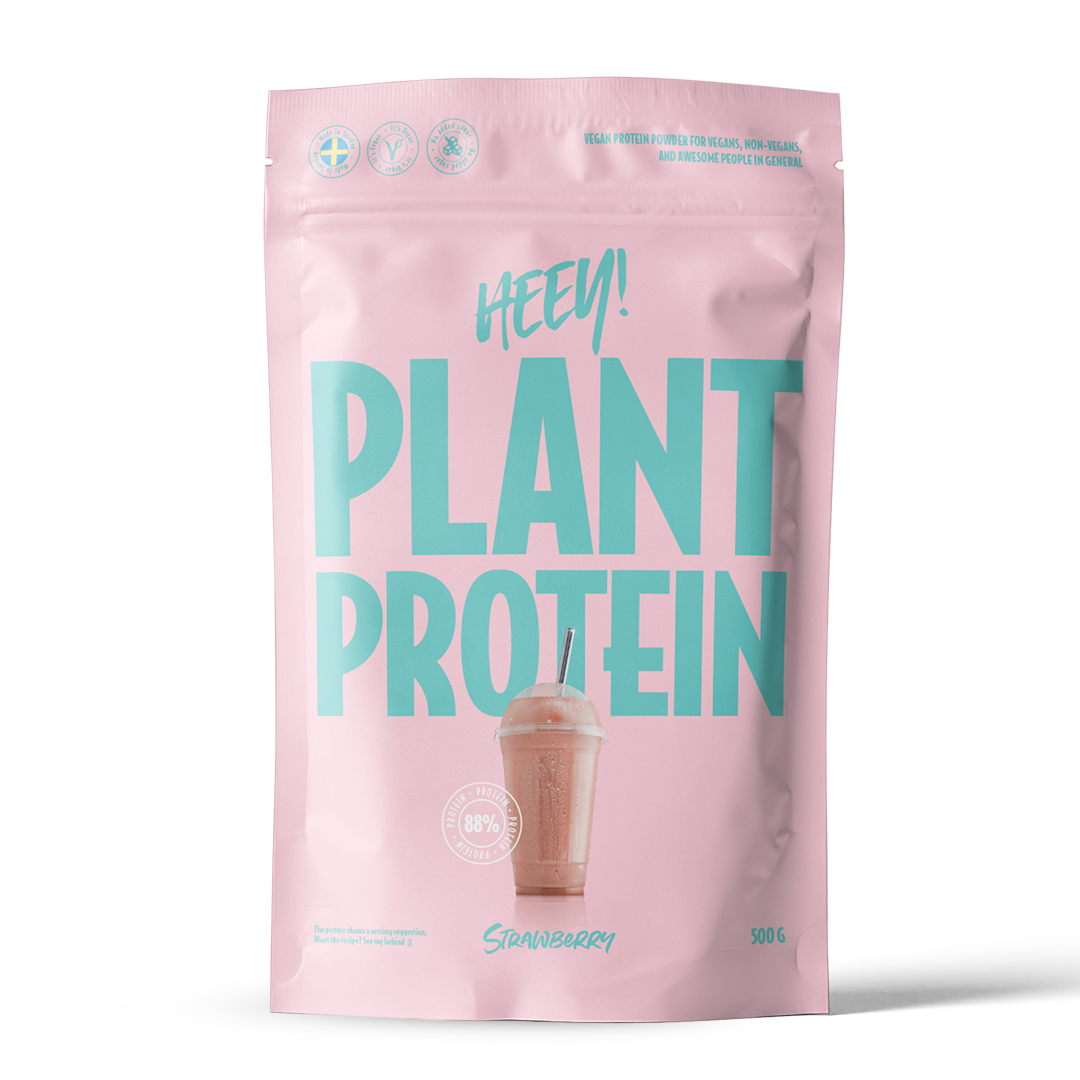 Heey! Vegan Protein - Strawberry (500g) - Proteinpulver