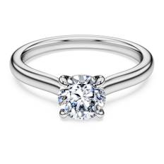Eternity Solitärring, Im Labor gezüchtete Diamanten 1 ct tw, Runde Form, 18K Weißgold