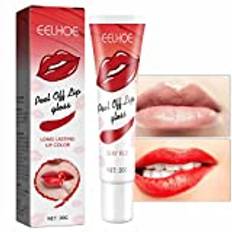 Peel Off Lip Stain,Peel-Off Färgad Lip Stain Gloss Waterproof Lip Glaze - Långvarig Peel Off Lip Stain Lip Tint för flickor jul, födelsedag, Halloween presenter Abonda