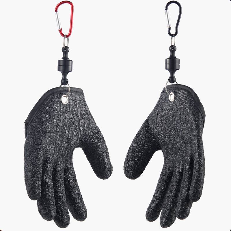 Fishing Catch Fish Catching Gloves Magnet Release Anti-slip Protect Hand From Puncture Scrapes Waterproof Fishing Gloves