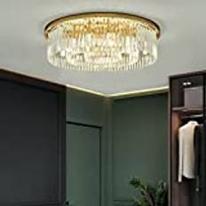 Futchoy 60 cm kristallkrona, modern, lyxig taklampa, tillverkad av slipade kristaller, taklampa, lampa, belysning, vardagsrum