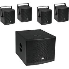 OMNITRONIC Set MOLLY-12A Subwoofer aktiv + 4x MOLLY-6 Top 8 Ohm, schwarz
