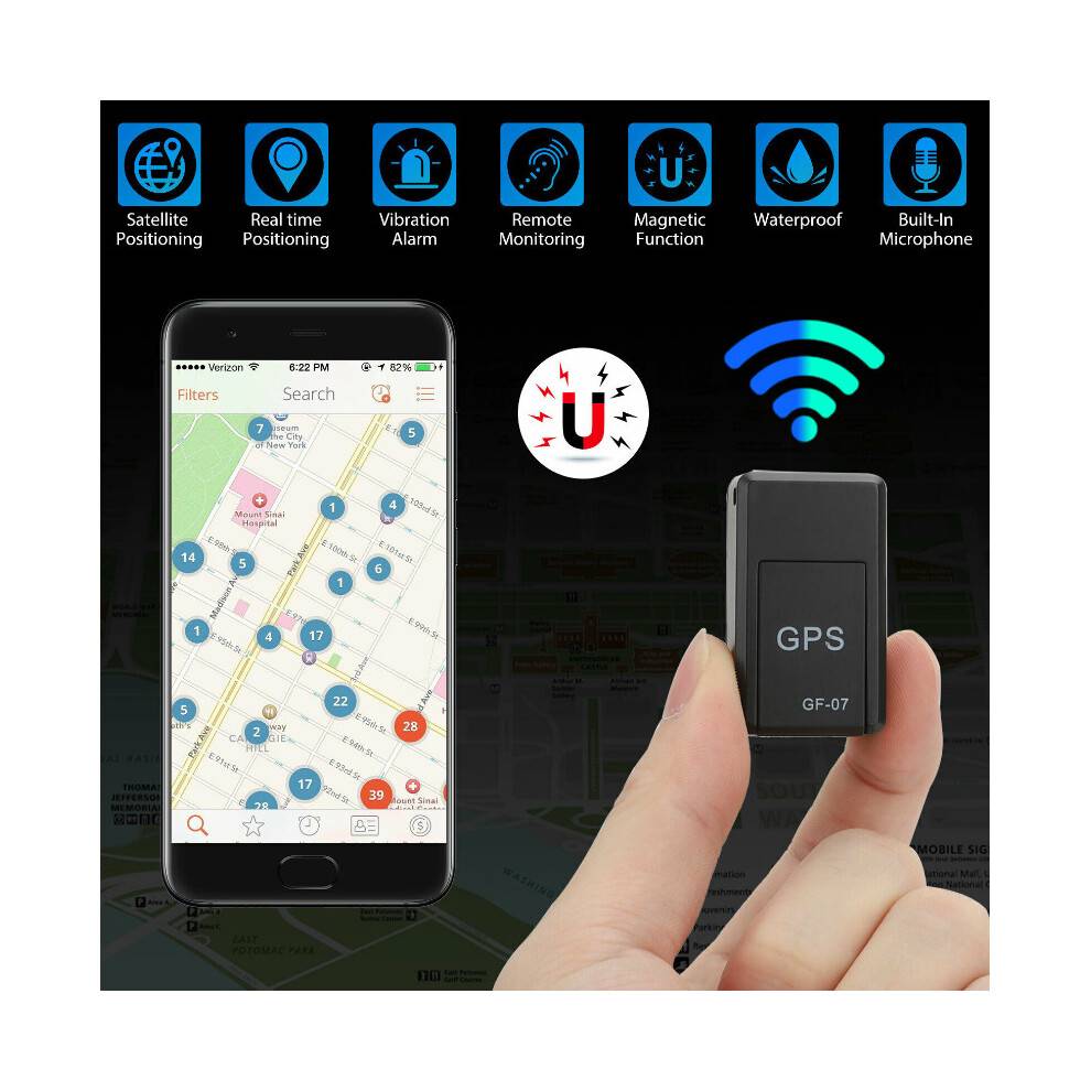 Magnetisk Mini GPS-sporingsenhed til bil og børn, GSM/GPRS, Realtids sporing, lokatorenhed
