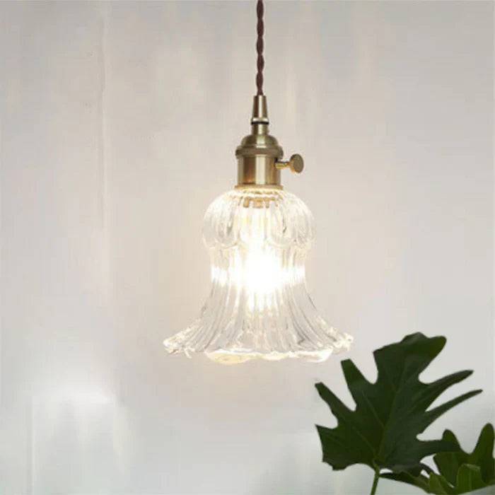 OpulentGlow Pendel – Elegant Glas Taklampa - Transparent / O