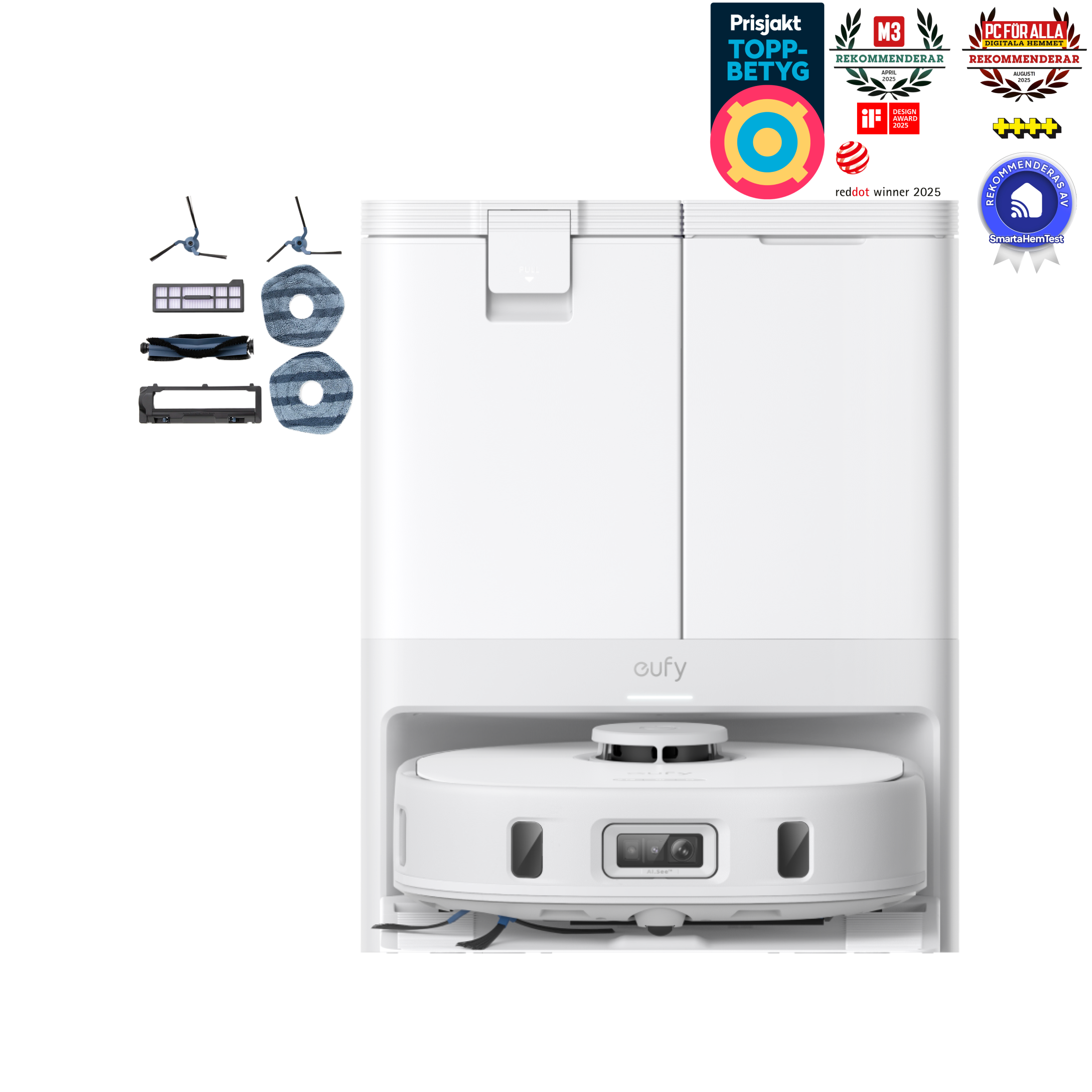 eufy X10 Pro Omni (White) + Replacement Parts Kit