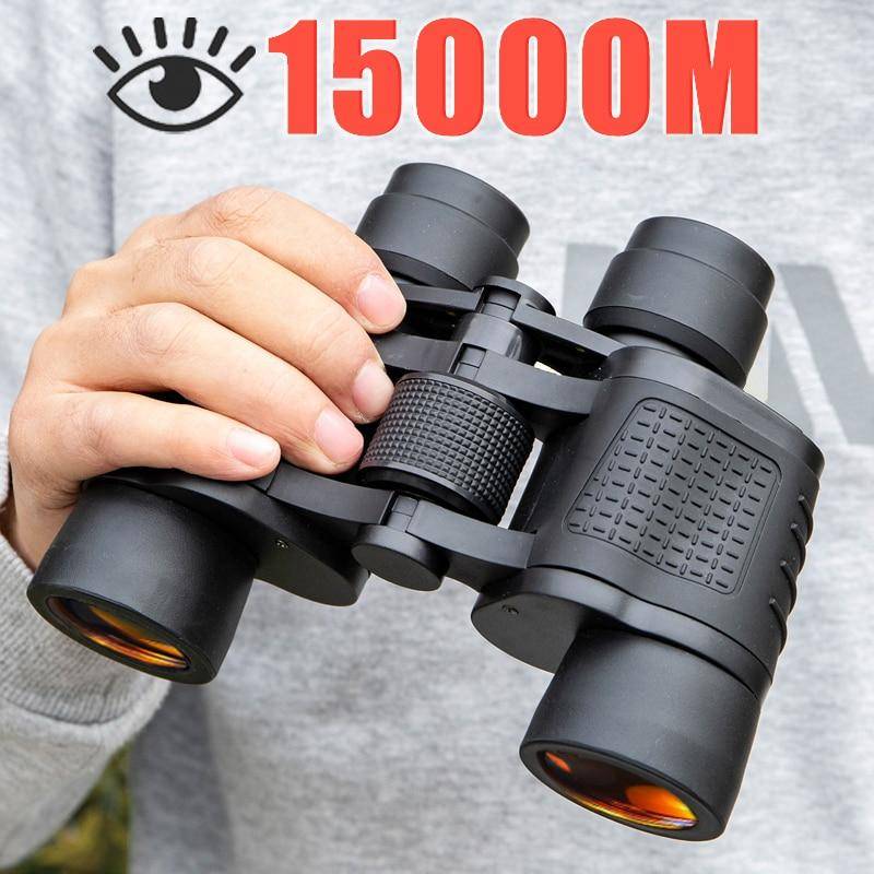 Kikare 80X80 Lång räckvidd 15000m HD High Power Telescope Optisk glaslins Lågt ljus Night Vision för jakt Sport scope