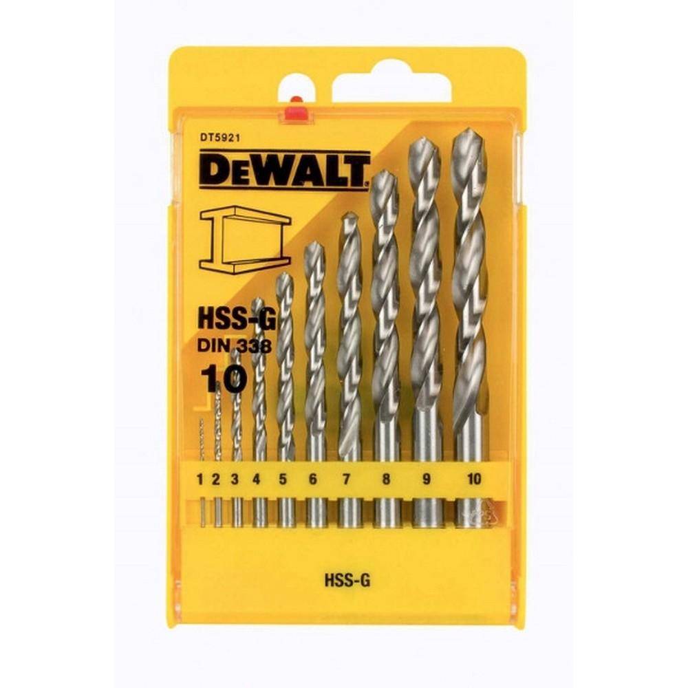 Dewalt HSS Steel Drill Bit Set (Pack of 10) One Size