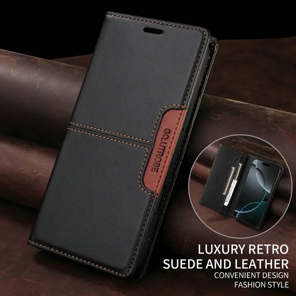 Realme 14 13 12 Pro Plus 5G 4G Flip Case Anti-theft Leather Wallet Funda Realme 16 Case Realmi Phone Realme12 12X 14X 14T 15 Pro