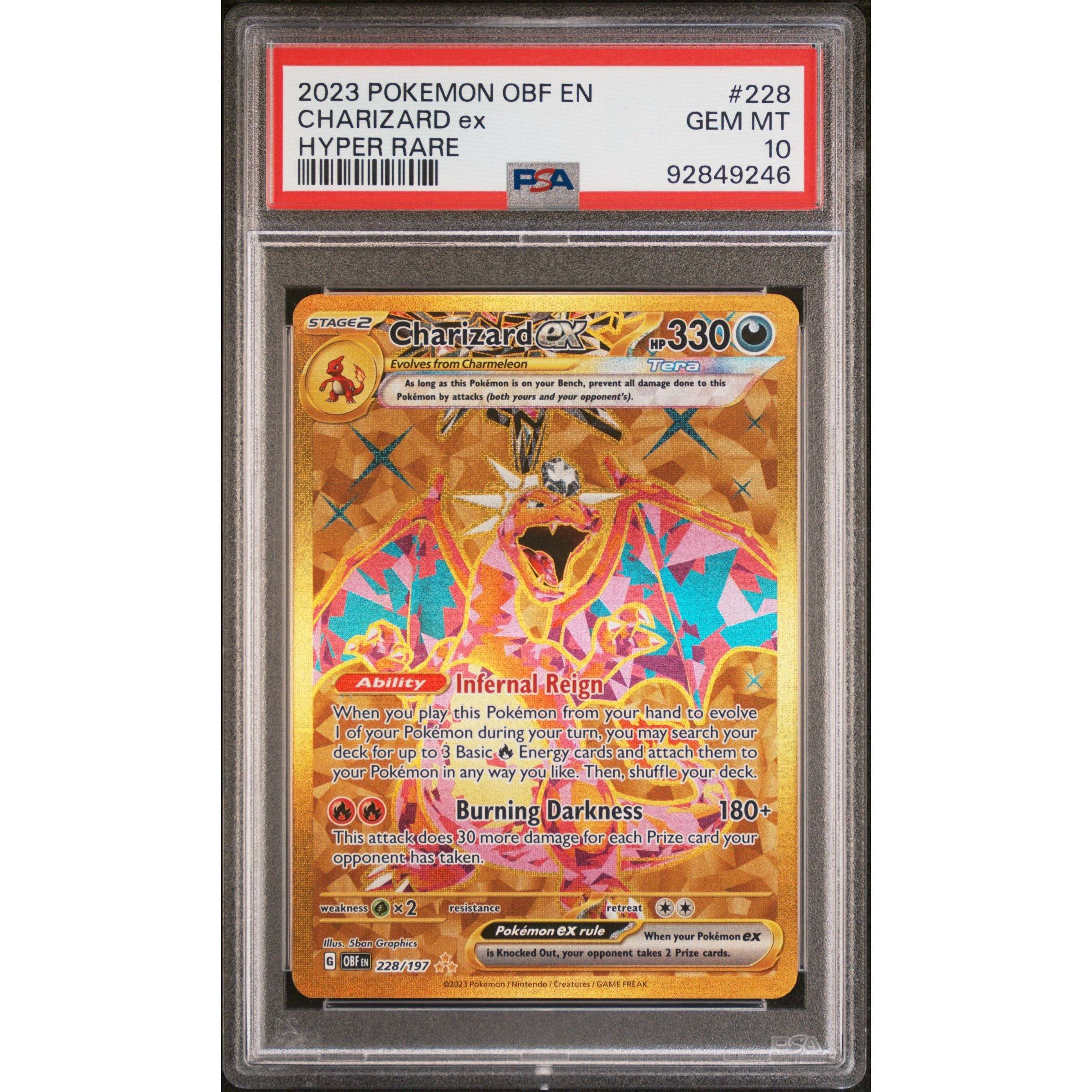 Pokémon TCG: Charizard Ex #228 PSA 10 - Alm. moms