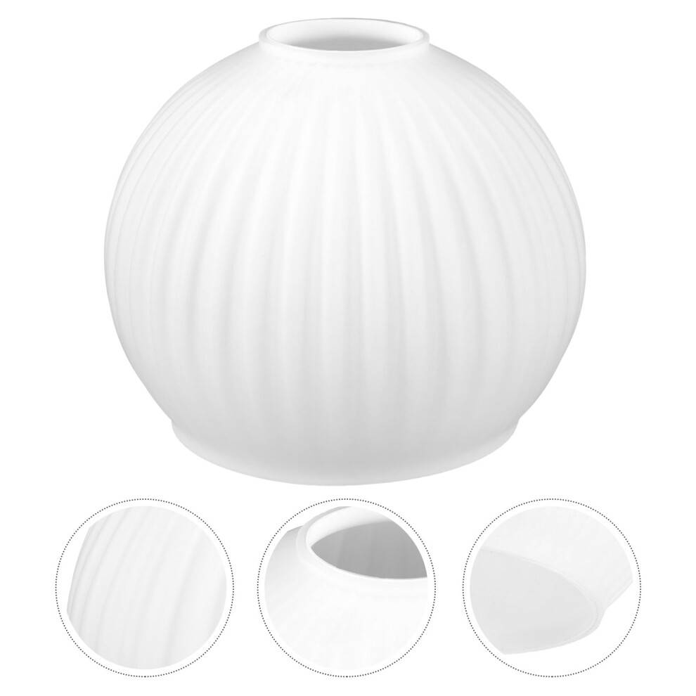 Vit glasskärm för pendellampa 15x15x12,7 cm