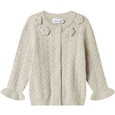 Name It Nmfoanna LS Knit Card Str 104 - Peyote Melange Cardigans hos Magasin