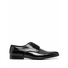 Dolce & Gabbana Black Leather Derby Formal Shoes