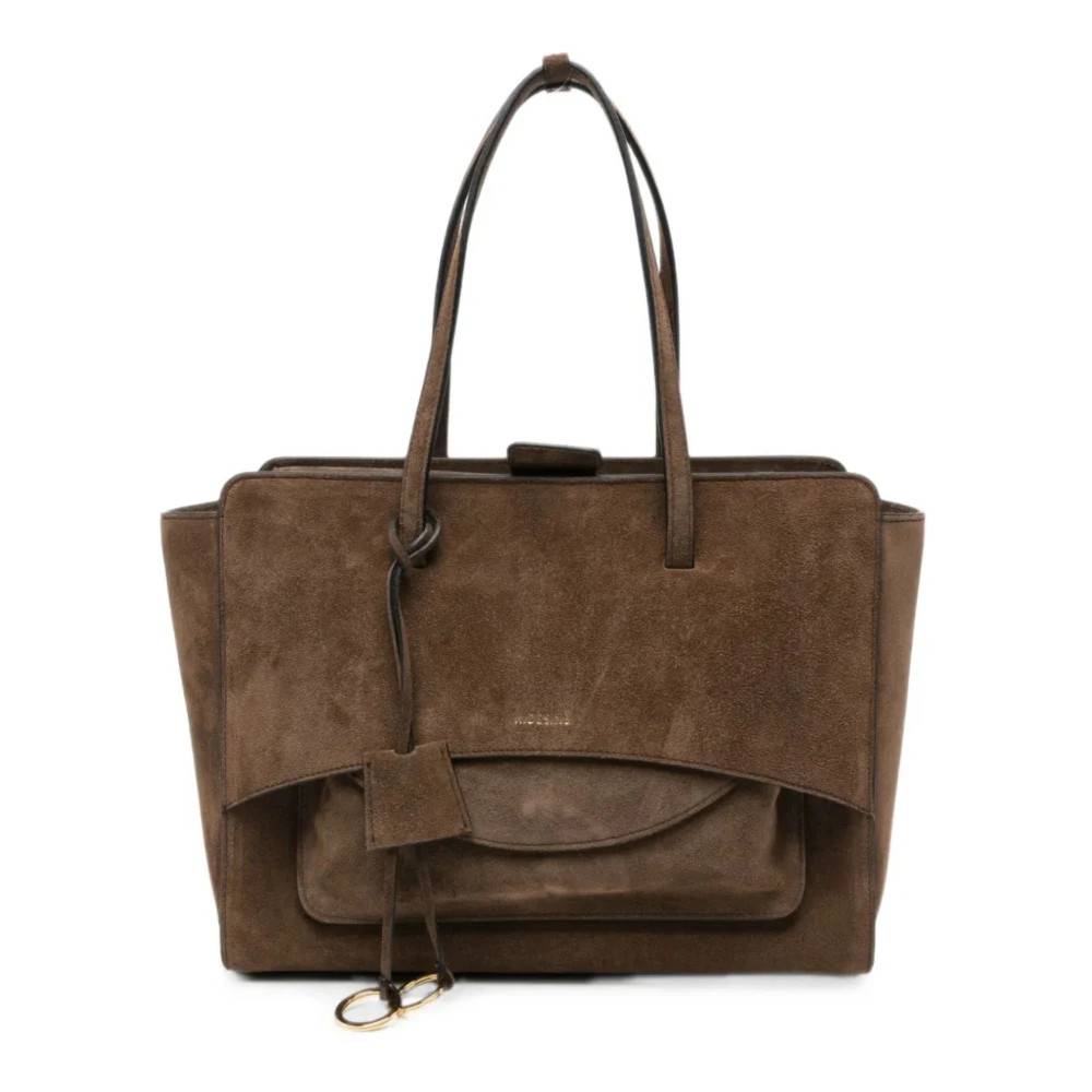 Hidesins Flap L Håndtaske - Tasker - Dame - Brun - ONE SIZE - Uld