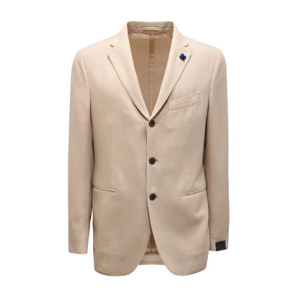 Lardini Ulddragt i klassisk stil - Jakker - Herre - Beige - XL - Uld