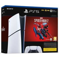PlayStation 5 Slim Console Pack - Digital Edition + Marvel's Spider-Man 2 (kod i lådan)- USED