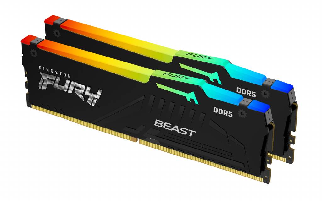 Kingston Technology FURY Beast 64 GB 6000 MT/s DDR5 CL30 DIMM (sæt med 2) RGB EXPO