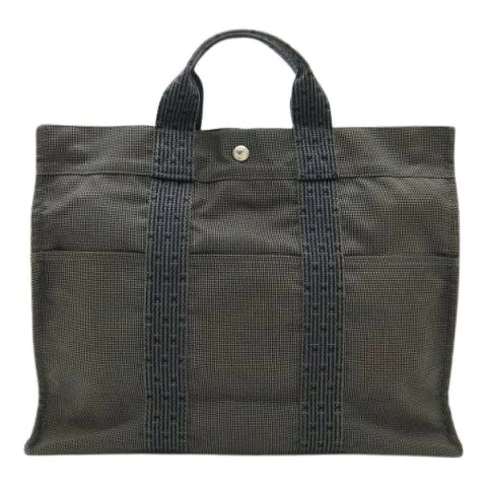 Hermès Vintage Pre-owned Canvas Aline Tote MM Bag - Vintage - Dame - Grå - ONE SIZE -