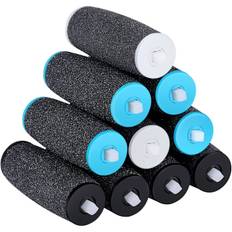 [10 stk] Udskiftningsruller kompatible med Scholl Velvet Smooth, 3 typer grovhed, pimpsten refill elektrisk fodfil, til elektrisk fod