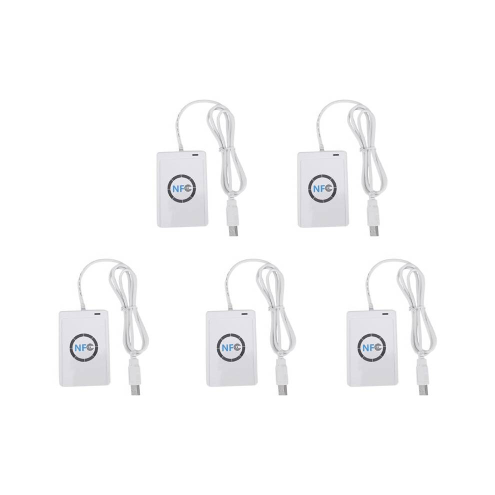 5X USB NFC Card Reader Writer ACR122U-A9 China Contactless RFID Card Reader Windows Wireless NFC Reader