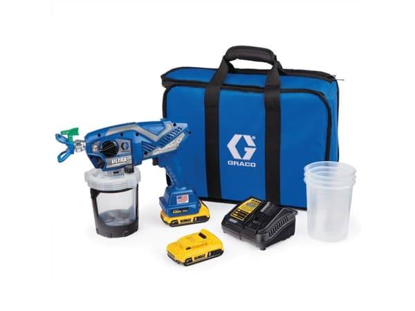 Graco Ultra HH Airless färgspruta med 2 x batterier Laddare/väska m.m